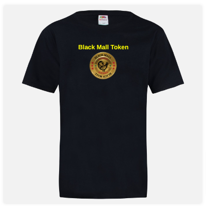 Black Mall Token Master T-Shirt Design