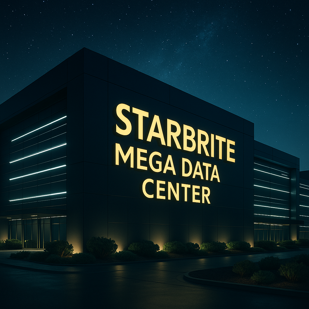 Starbrite Mega Data Centers are Secure, high-capacity data centers for AI/ML and cloud. Building a strong, smart Black infrastructure for public and private organizations.
